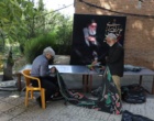 گزارش تصویری برپایی موکب شهدای دانش‌آموز و حضور خانواده بزرگ تات در آیین وداع و بدرقه امام شهید امت