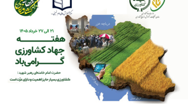 رییس مرکز آموزش عالی امام خمینی(ره) طی پیامی هفته جهاد کشاورزی را به تمامی کارکنان وزارت متبوع تبریک گفت